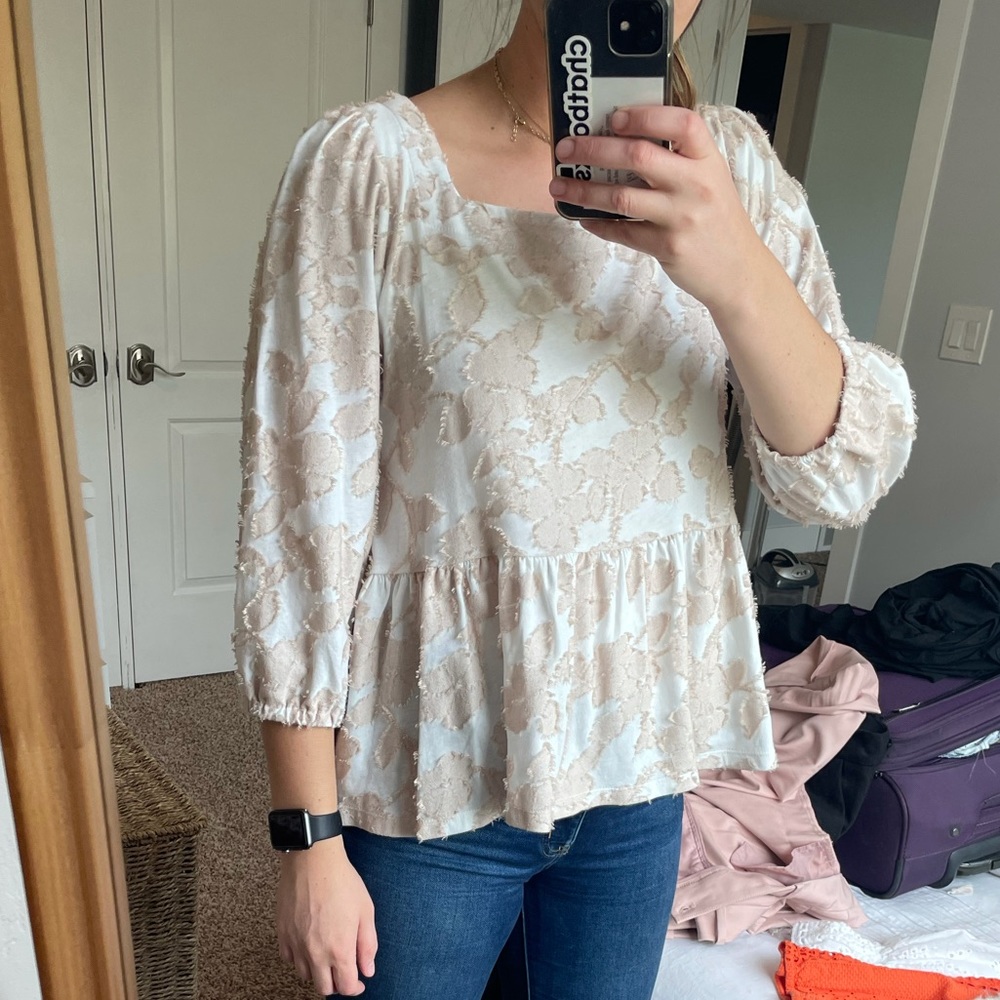 Loft peplum top
